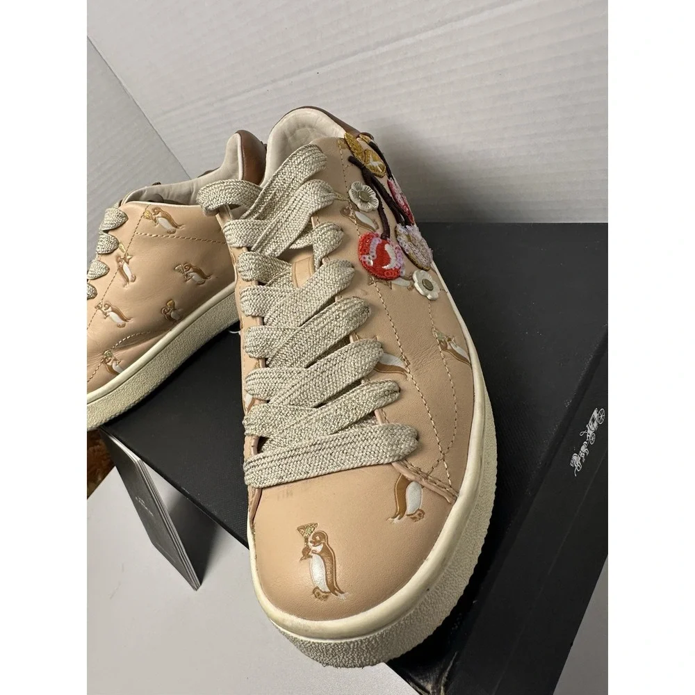 COACH Women's C101 Cherry Blossom Pink Penguin Shoes Size 9